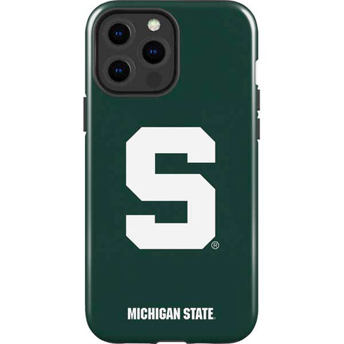 Michigan State University Spartans S iPhone 15 Pro Max Impact Case