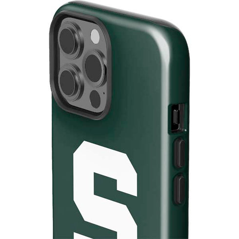 Michigan State University Spartans S iPhone 15 Pro Max Impact Case