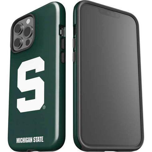 Michigan State University Spartans S iPhone 15 Pro Max Impact Case