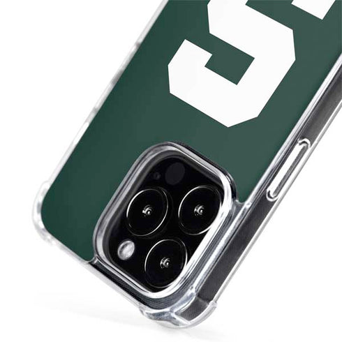 Michigan State University Spartans S iPhone 15 Pro Max MagSafe Case