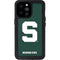 Michigan State University Spartans S iPhone 14 Pro Max Waterproof Case