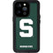 Michigan State University Spartans S iPhone 14 Pro Waterproof Case