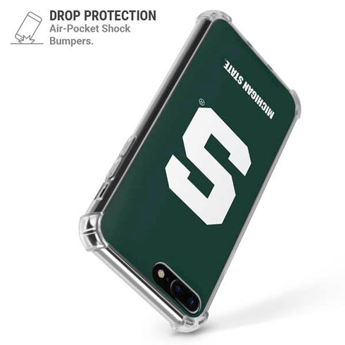 Michigan State University Spartans S iPhone 7/8 Plus Clear Case