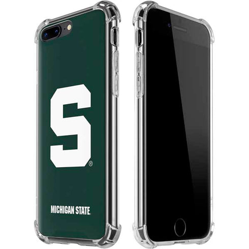 Michigan State University Spartans S iPhone 7/8 Plus Clear Case