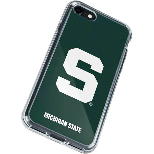 Michigan State University Spartans S iPhone SE (2nd & 3rd Gen) Clear Case