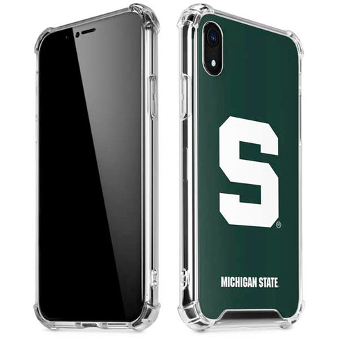 Michigan State University Spartans S iPhone XR Clear Case