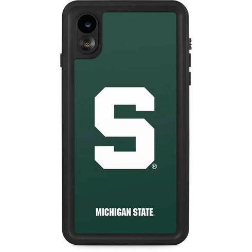 Michigan State University Spartans S iPhone XR Waterproof Case