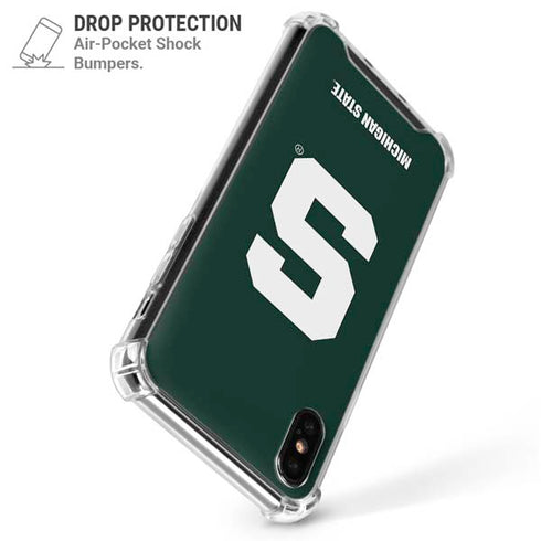 Michigan State University Spartans S iPhone XS Max Clear Case