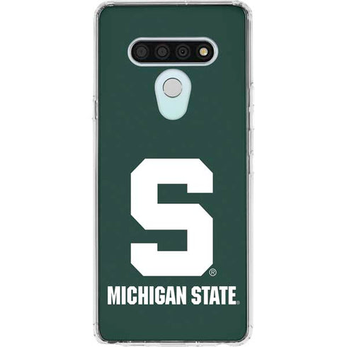 Michigan State University Spartans S LG Stylo 6 Clear Case