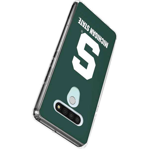 Michigan State University Spartans S LG Stylo 6 Clear Case
