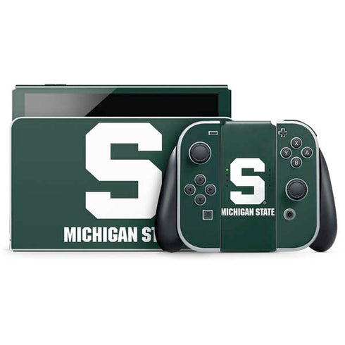 Michigan State University Spartans S Nintendo Switch OLED (2021) Skin