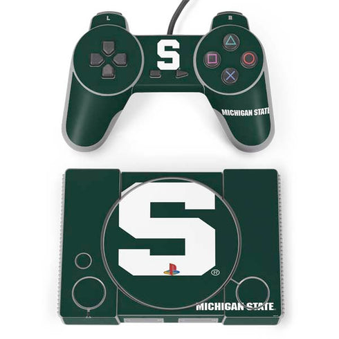 Michigan State University Spartans S PlayStation Classic Bundle Skin