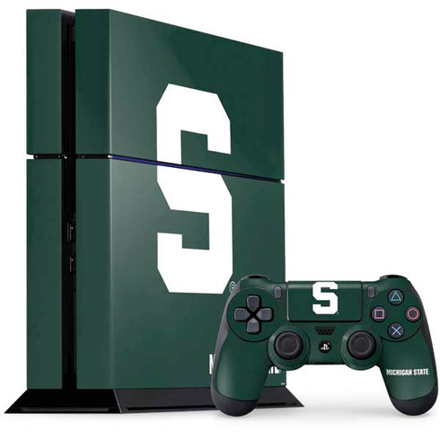 Michigan State University Spartans S PS4 Console and Controller Bundle Skin