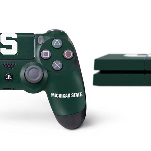 Michigan State University Spartans S PS4 Console and Controller Bundle Skin