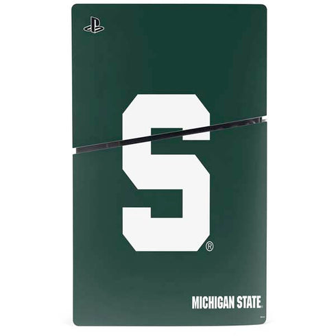 Michigan State University Spartans S PS5 Slim Digital Edition Bundle Skin