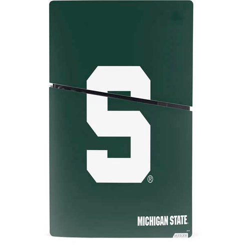 Michigan State University Spartans S PS5 Slim Digital Edition Bundle Skin