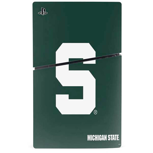 Michigan State University Spartans S PS5 Slim Digital Edition Console Skin