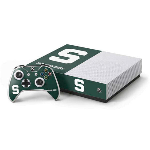 Michigan State University Spartans S Xbox One S All-Digital Edition Bundle Skin