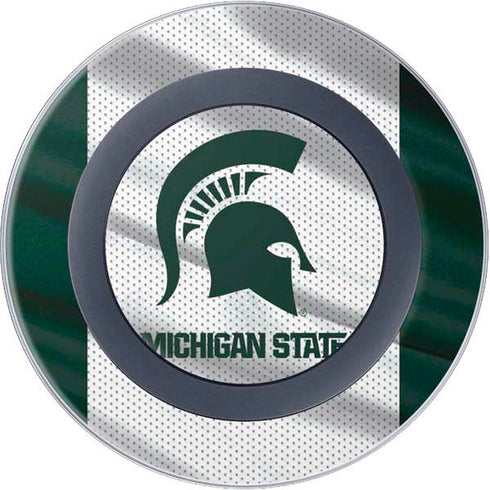 Michigan State University Spartans Jersey Wireless Charger Skin