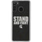 Michigan State University Stand and Fight Galaxy A21 Clear Case