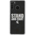 Michigan State University Stand and Fight Galaxy A21 Clear Case