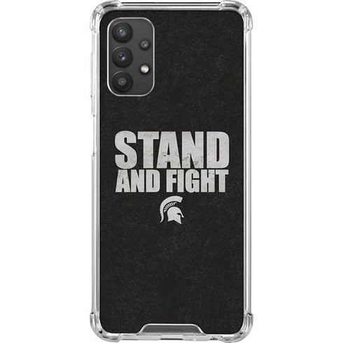 Michigan State University Stand and Fight Galaxy A32 5G Clear Case
