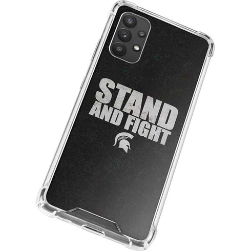 Michigan State University Stand and Fight Galaxy A32 5G Clear Case