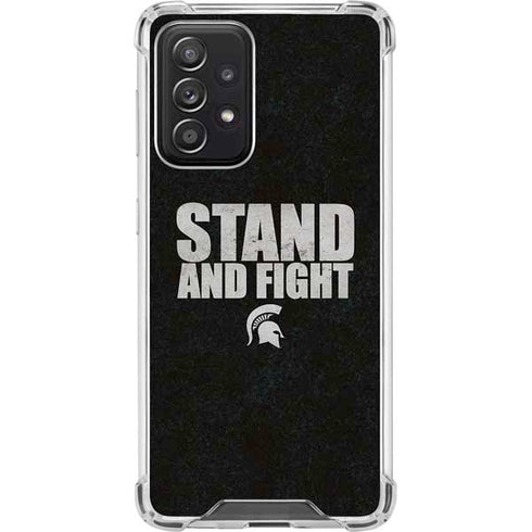 Michigan State University Stand and Fight Galaxy A52 5G Clear Case