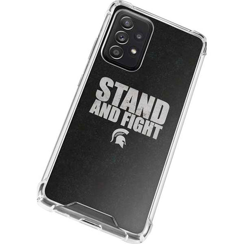 Michigan State University Stand and Fight Galaxy A52 5G Clear Case