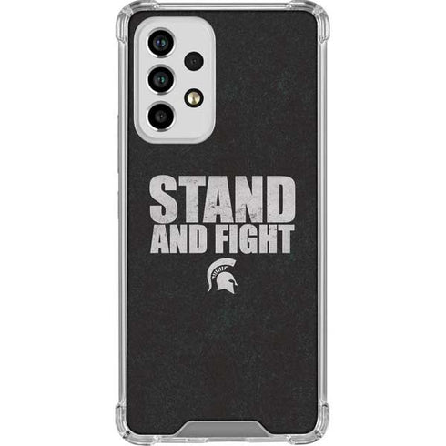 Michigan State University Stand and Fight Galaxy A53 5G Clear Case