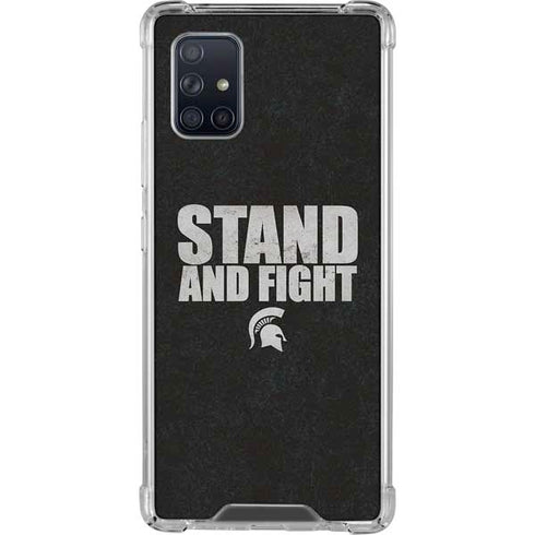 Michigan State University Stand and Fight Galaxy A71 5G Clear Case