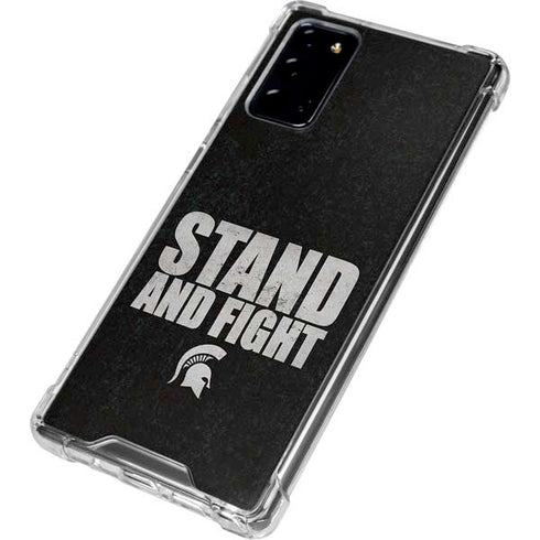 Michigan State University Stand and Fight Galaxy Note20 5G Clear Case