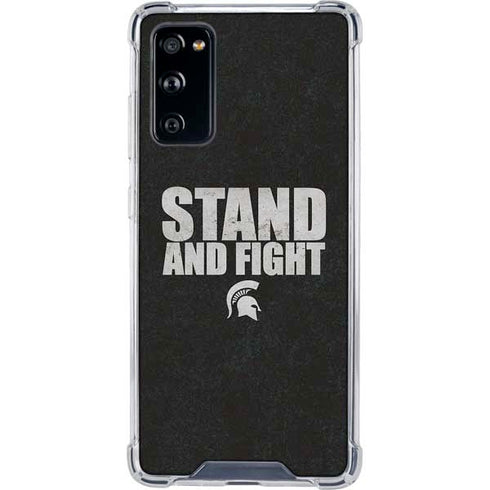 Michigan State University Stand and Fight Galaxy S20 FE Clear Case