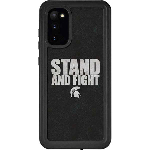 Michigan State University Stand and Fight Galaxy S20 Waterproof Case