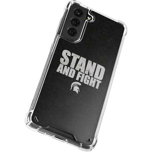 Michigan State University Stand and Fight Galaxy S21 5G Clear Case