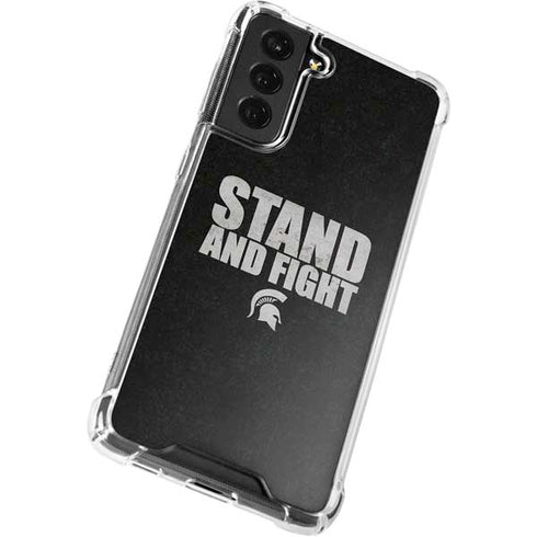 Michigan State University Stand and Fight Galaxy S21 FE Clear Case