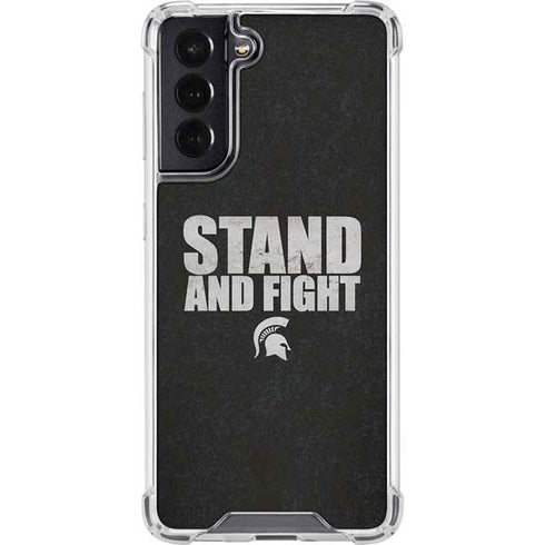 Michigan State University Stand and Fight Galaxy S22 Clear Case