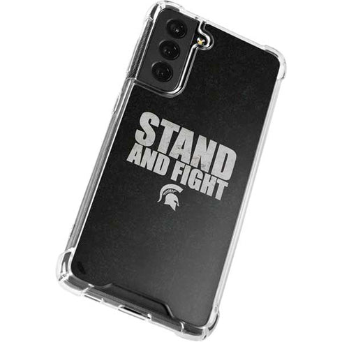 Michigan State University Stand and Fight Galaxy S22 Clear Case