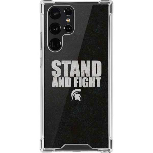 Michigan State University Stand and Fight Galaxy S22 Ultra Clear Case