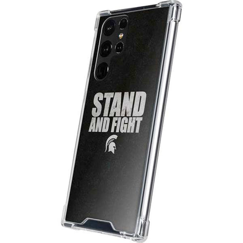 Michigan State University Stand and Fight Galaxy S22 Ultra Clear Case