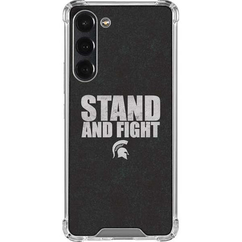 Michigan State University Stand and Fight Galaxy S23 Plus Clear Case