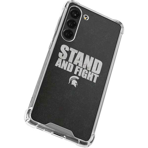 Michigan State University Stand and Fight Galaxy S23 Plus Clear Case