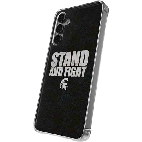 Michigan State University Stand and Fight Galaxy S24 Plus Clear Case