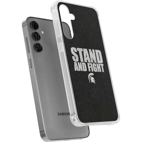 Michigan State University Stand and Fight Galaxy S24 Plus Clear Case
