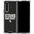 Michigan State University Stand and Fight Galaxy Z Fold4 5G Clear Case