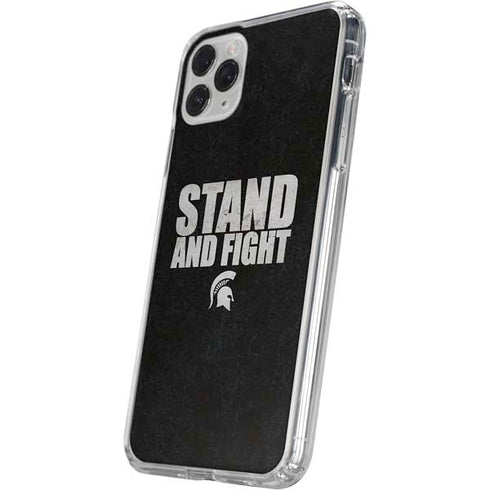 Michigan State University Stand and Fight iPhone 11 Pro Clear Case