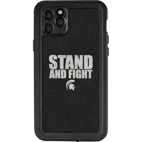 Michigan State University Stand and Fight iPhone 11 Pro Max Waterproof Case