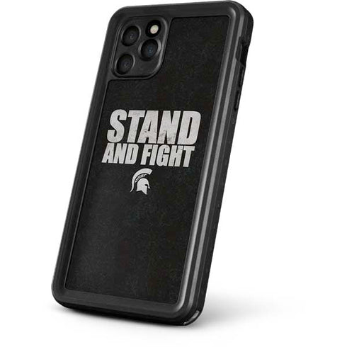 Michigan State University Stand and Fight iPhone 11 Pro Max Waterproof Case