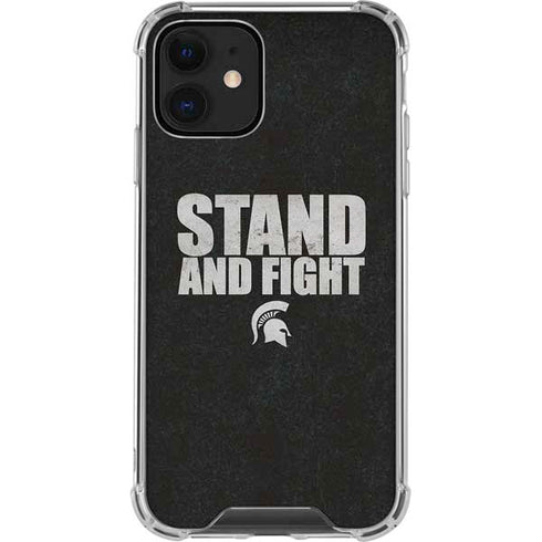 Michigan State University Stand and Fight iPhone 12 Clear Case