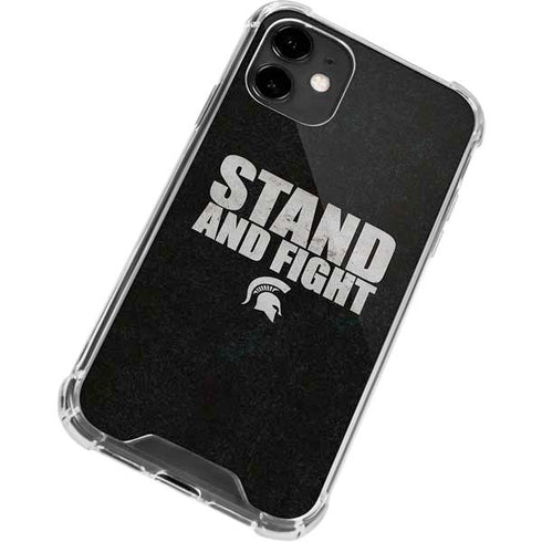 Michigan State University Stand and Fight iPhone 12 Clear Case
